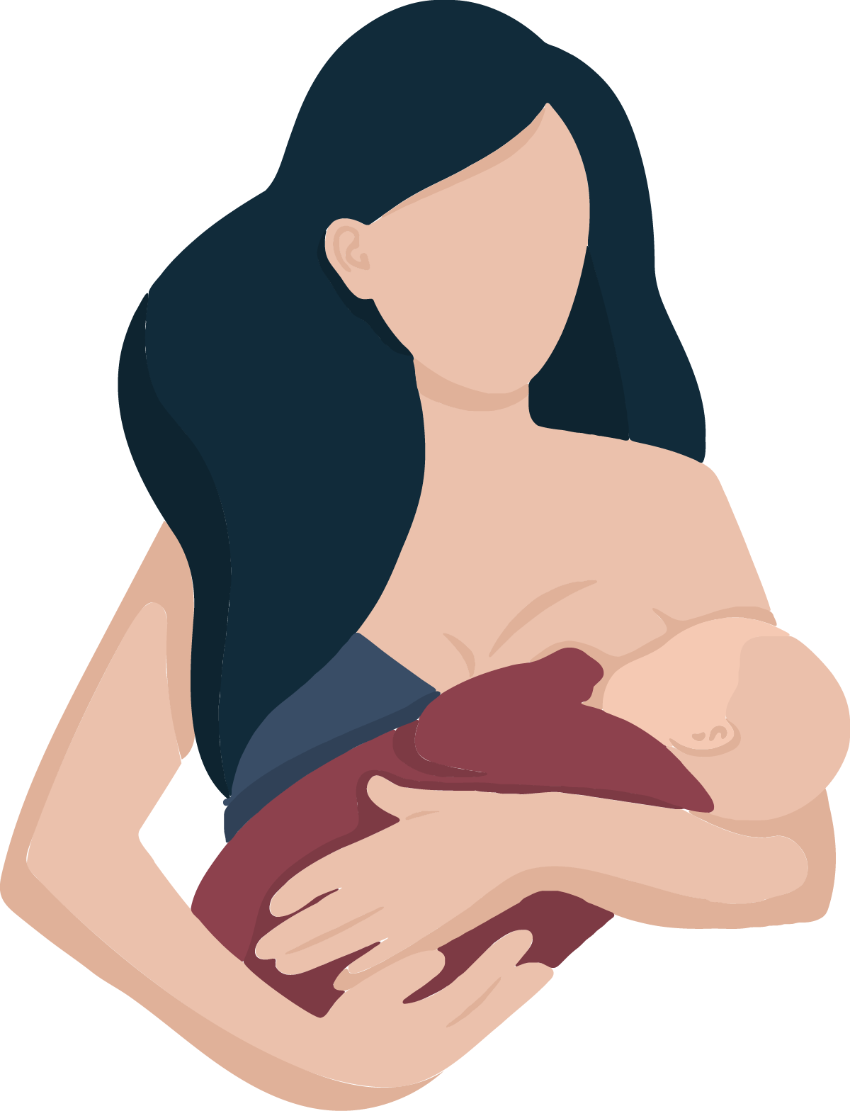 授乳中の母子