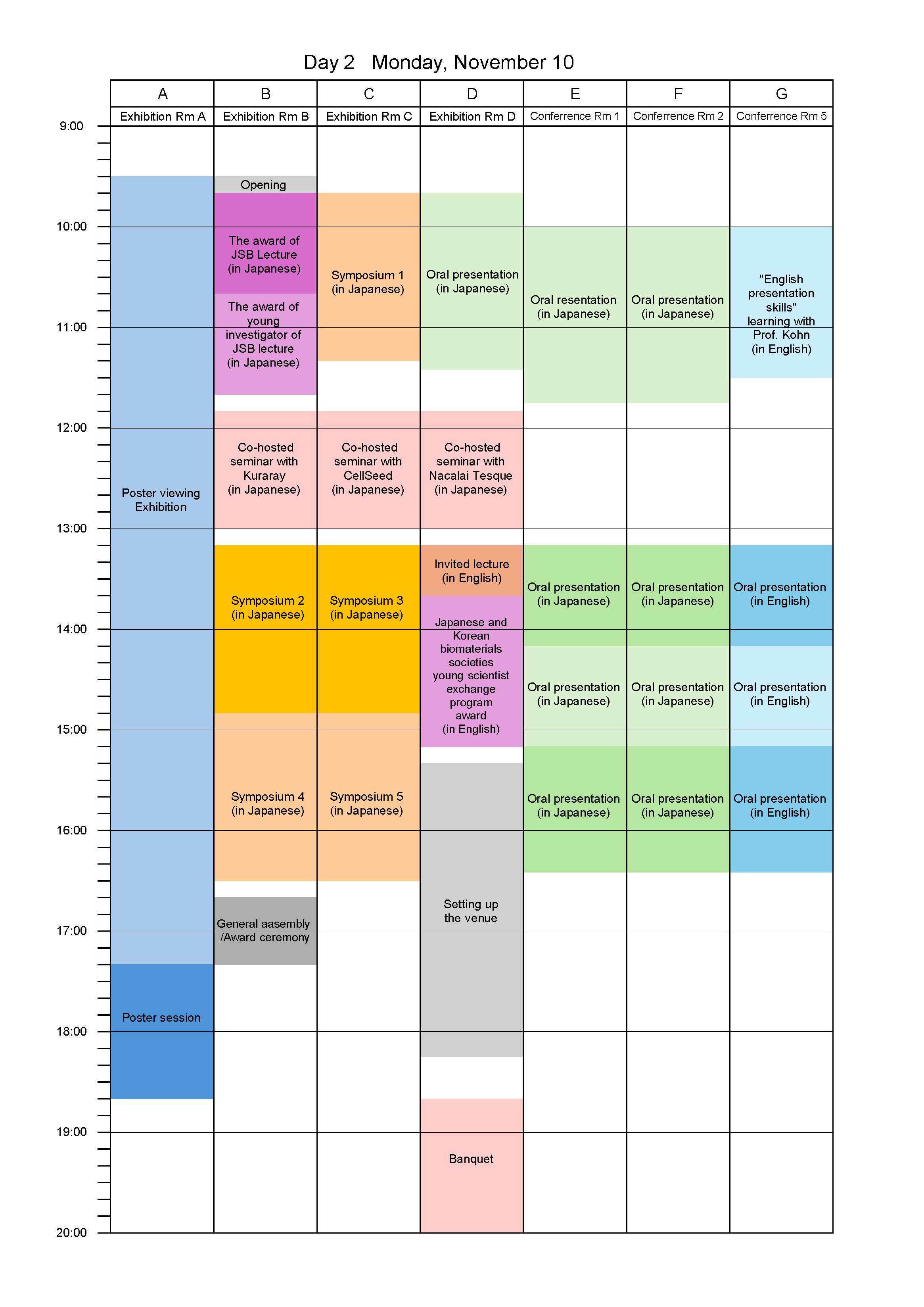 time table